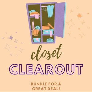 Cleaning out my Closet! Bundle for Sales! :)
